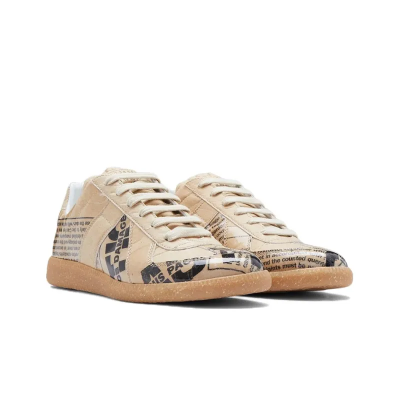 Maison Margiela Replica Low Top Stylish Skateboarding Shoes Women's Light Umber-2