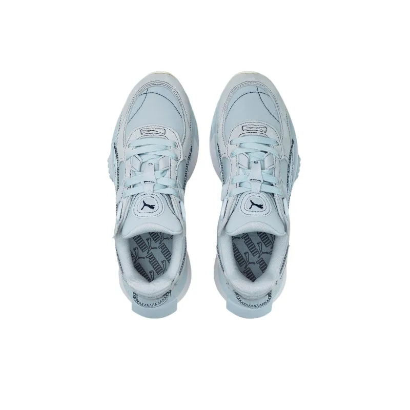 PUMA Wild Rider Embroidered Cushioned Anti-Slip And Wear-Resistant Lightweight Low-Top Casual Shoes Unisex Ice Blue-3