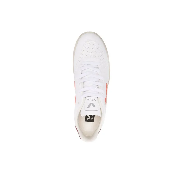 VEJA V 10 Cwl 'White Orange Fluo Marsala'-3