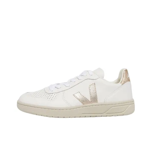 VEJA V-10 Chromefree Leather White Platine