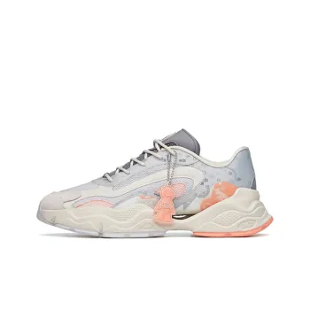 Anta Millennial Cushioned Anti Slip And Wear Resistant Lightweight Low Top Casual Shoes Women's Gray