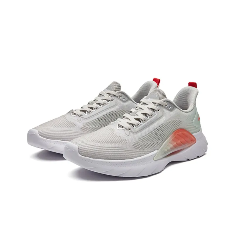 Erke Silk Road · Weaving Low Top Running Shoes Men's Gray-1
