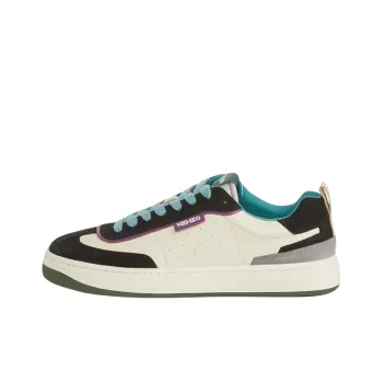 KENZO Takumi Takada Slip Resistant And Abrasion Resistant Coverage Low Top Sports Casual Shoes Men's Black White