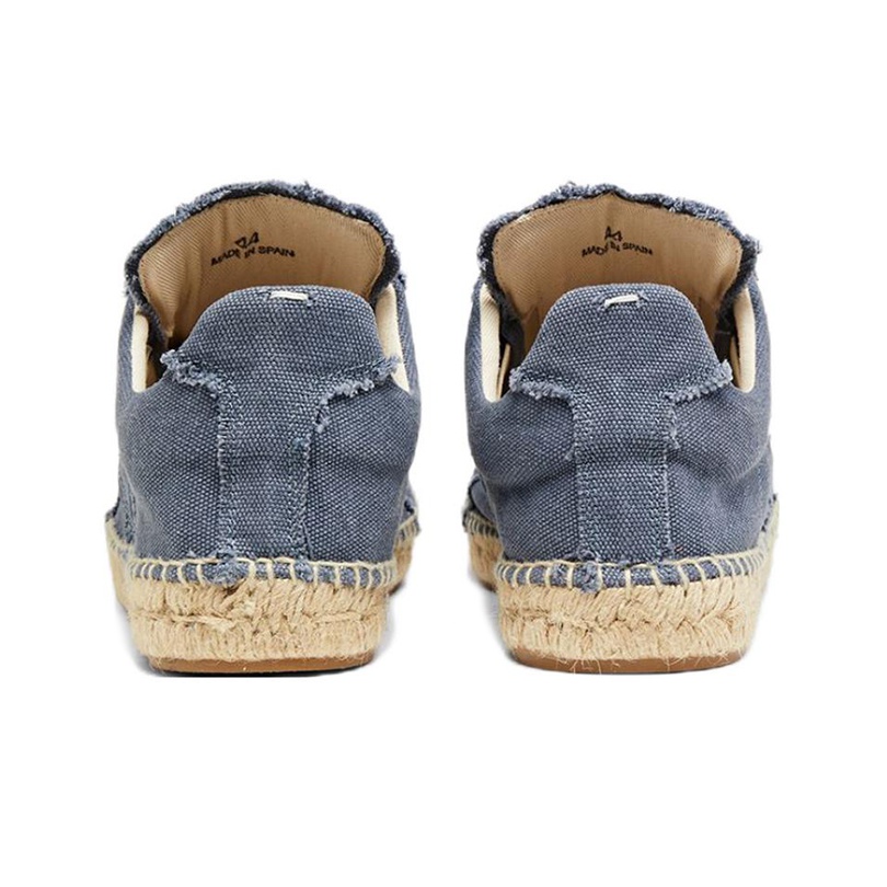 サンダル MAISON MARGIELA Powder Blue Canvas Espadrilles 17583880WG_14_f.jpg