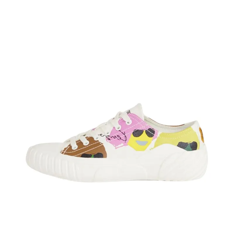 KENZO Kenzo Tribute Anti Slip And Wear Resistant Coverage Low Top Sports Casual Shoes Women's White-0