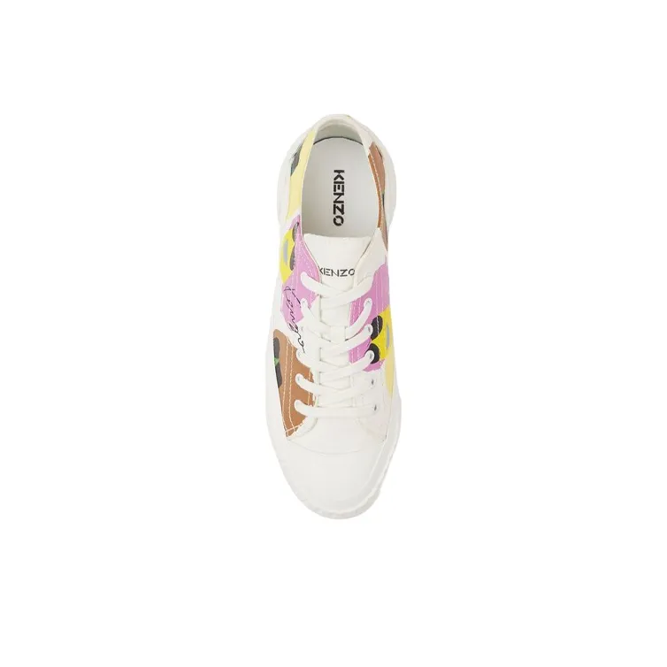 KENZO Kenzo Tribute Anti Slip And Wear Resistant Coverage Low Top Sports Casual Shoes Women's White-3