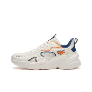 361° Breathable Low Top Sports Casual Shoes Men's White Blue
