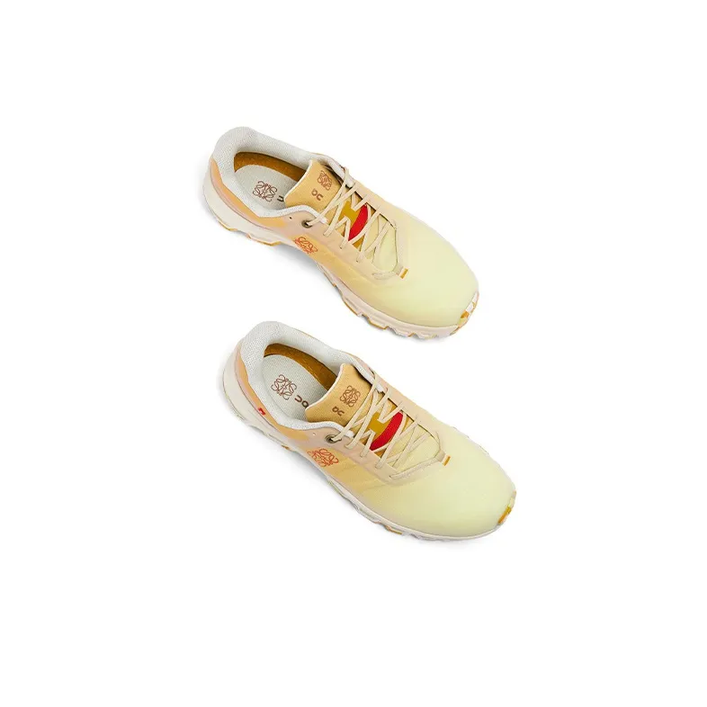 On x LOEWE Cloudventure Wear Resistant Low Top Sports Casual Shoes Men's Gradient Yellow-3