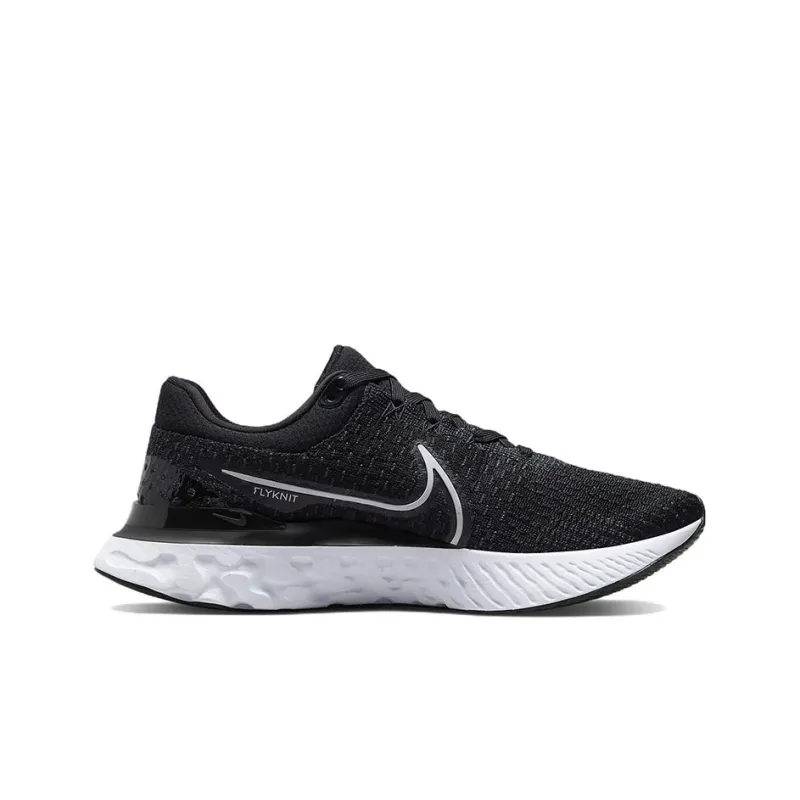 Nike React Infinity Run Flyknit 3 Black White-1