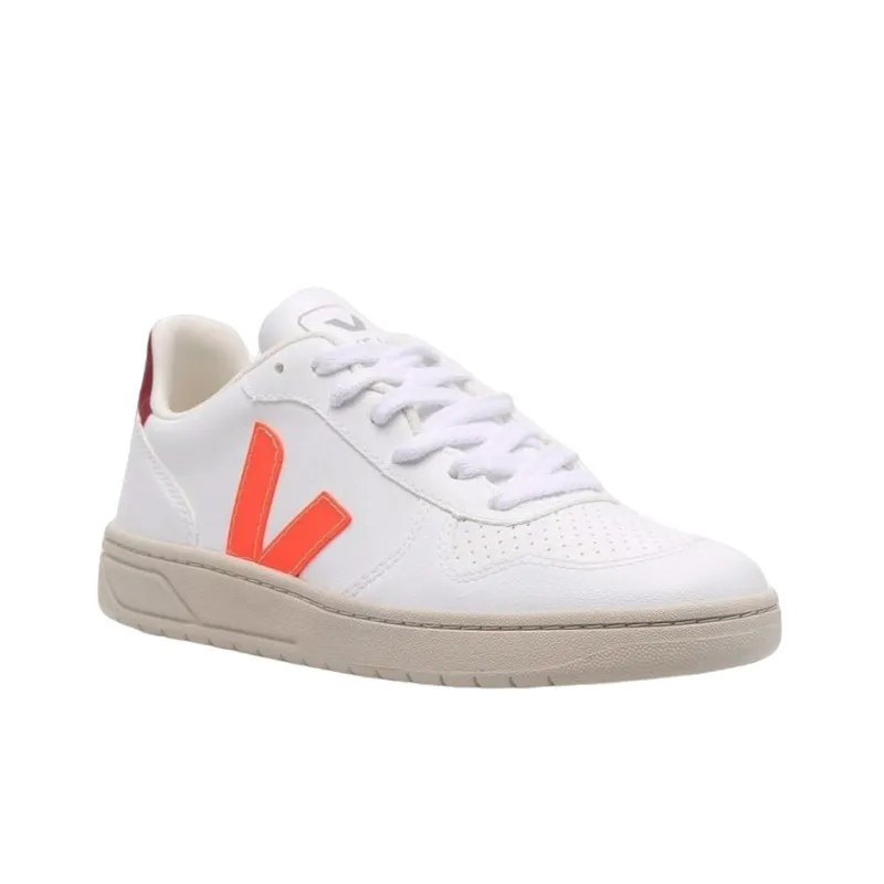 VEJA V 10 Cwl 'White Orange Fluo Marsala'-2