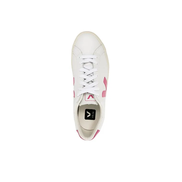 VEJA Esplar Skateboard Shoes Women's Low Top White Red-4