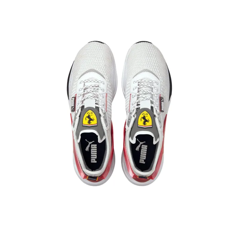 PUMA Scuderia Ferrari Ionspeed Motorsport Low-Top Running Shoes Men's White Black Pink-2