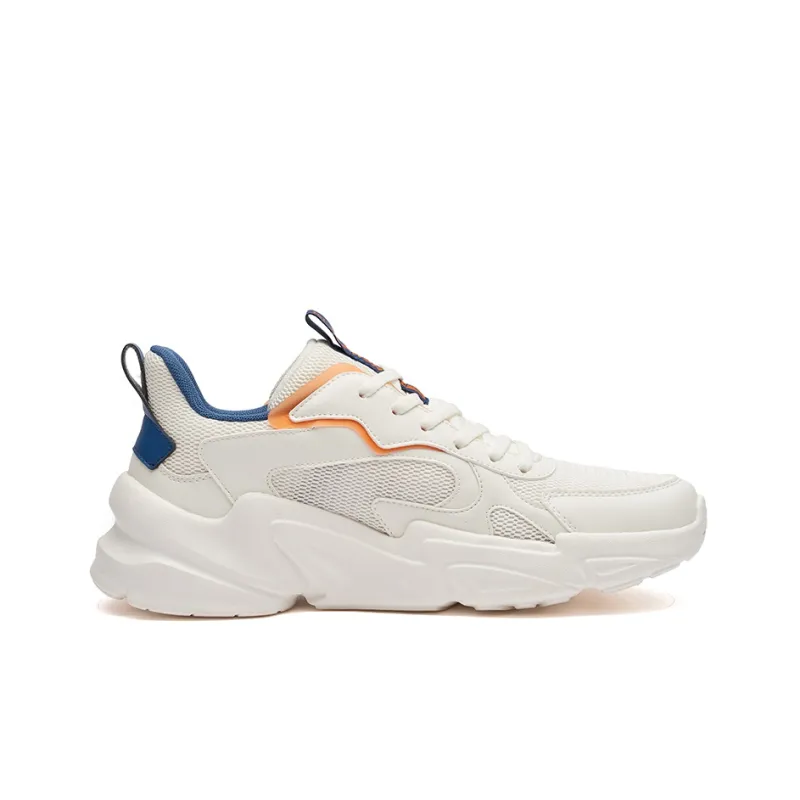 361° Breathable Low Top Sports Casual Shoes Men's White Blue-1