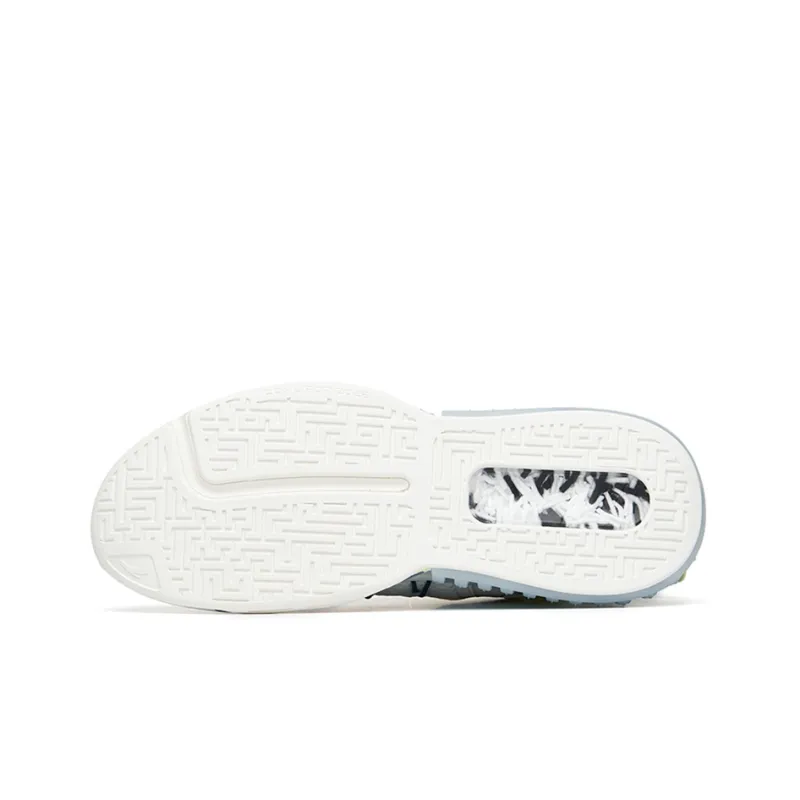 ANTA Casual Shoes Men Mid Top Ivory White/Mirage Blue-4