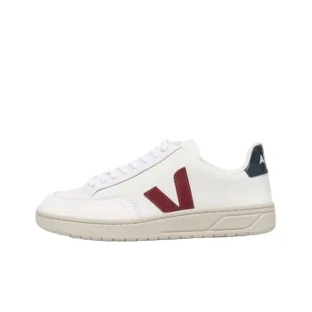 VEJA V 12 Leather 'White Marsala Nautico'