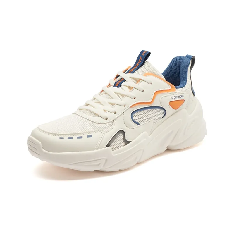 361° Breathable Low Top Sports Casual Shoes Men's White Blue-2