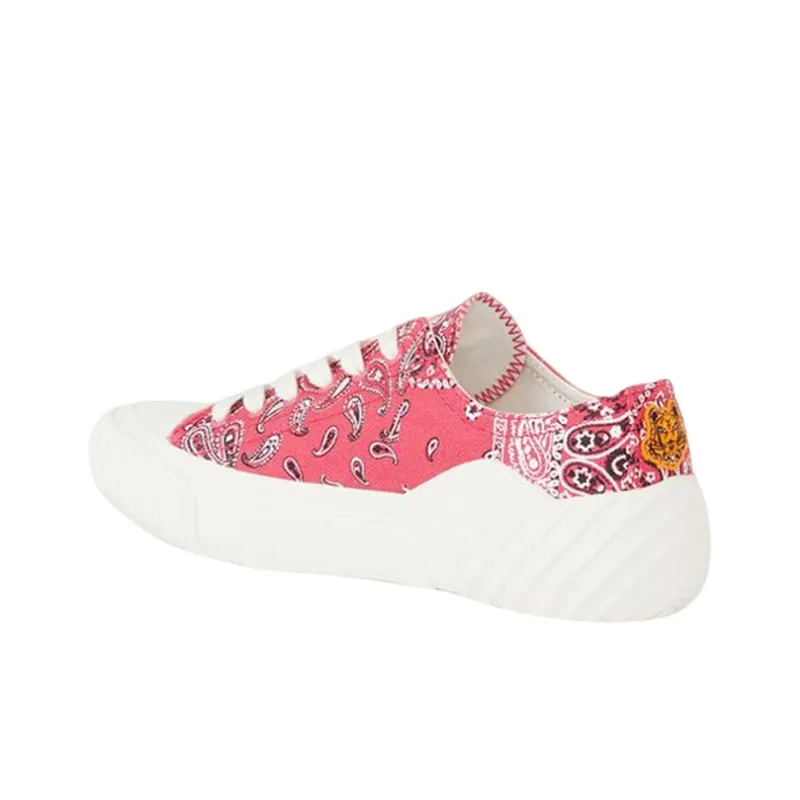 KENZO Cushioning, Slip Resistant, Abrasion Resistant Coverage Low Top Canvas Shoes Women's Pink-2