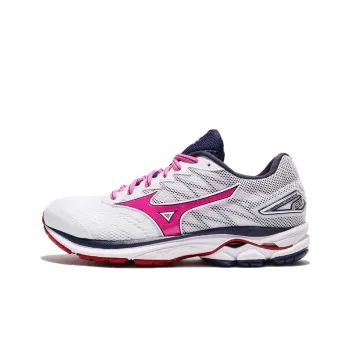 Mizuno Wave Rider 20 Running Shoes Women's Low Top White/Pink