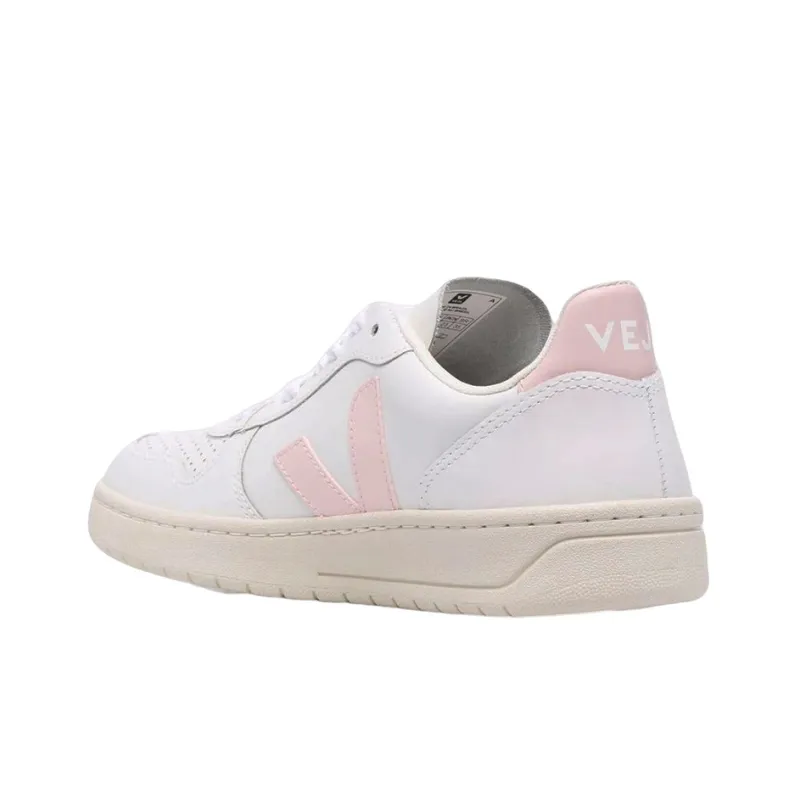 VEJA V 10 Low Top Sneakers 'White Pink' Women's-3