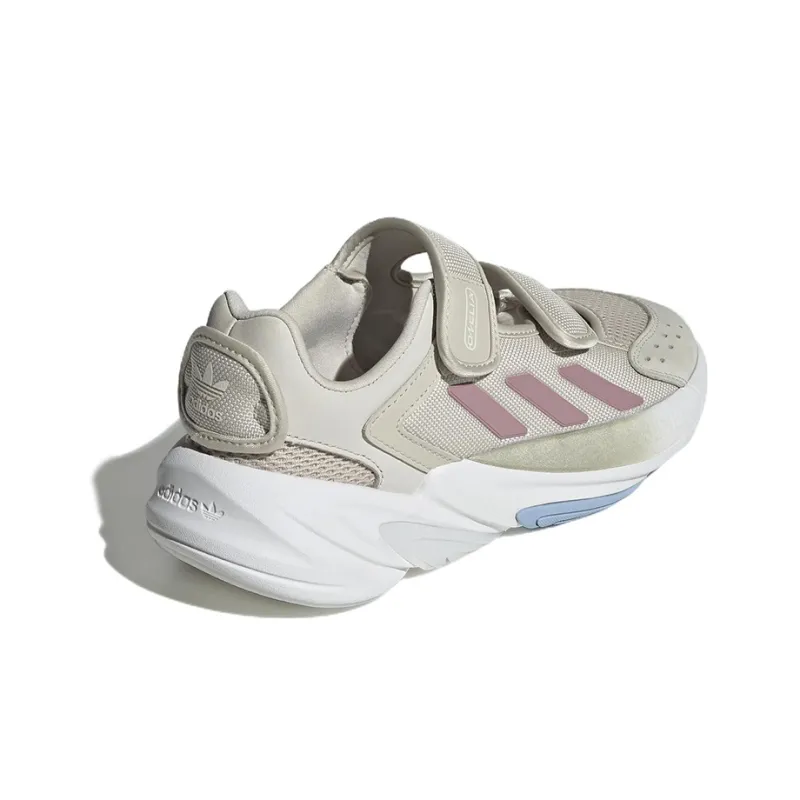 Adidas Originals Ozelia Strap Anti Slip Wear Resistant Low Top Casual Shoes Women's Gray-3