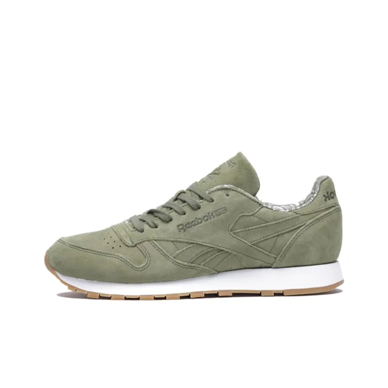 Reebok Classic Leather Tdc Wear-Resistant Low-Top Running Shoes Men's Olive Green-0