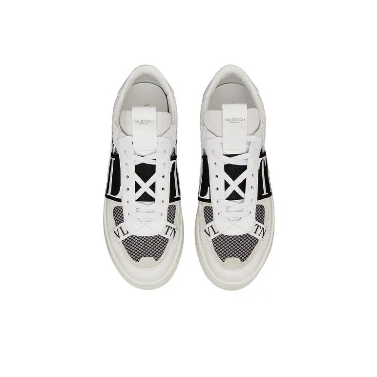 Valentino VL7N Low Top White Black Mesh-3