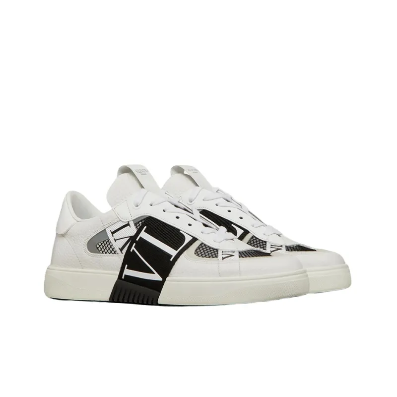 Valentino VL7N Low Top White Black Mesh-2