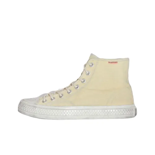 Acne Studios Canvas Shoes Women's High-Top Apricot Cream