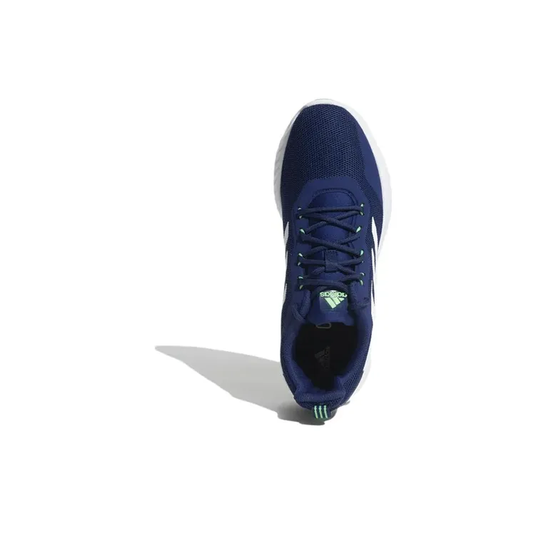 Adidas CORE LINEAR QUICKFLOW Durable Breathable Low-Top Running Shoes Men's Azure Blue-4