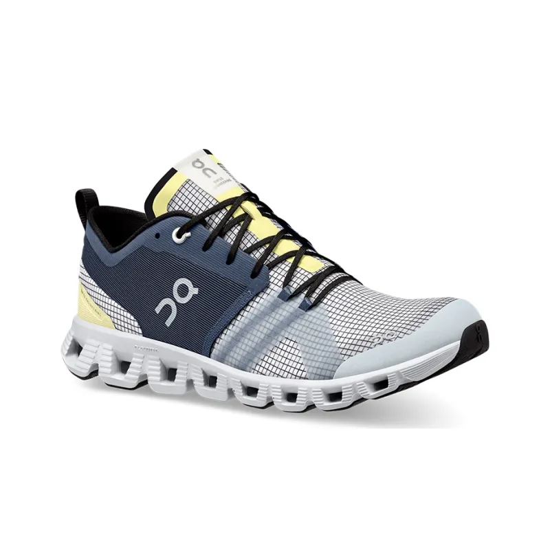 On Cloud X 1 Breathable Cushioning Low Top Running Shoes Men's Denim Blue White-1