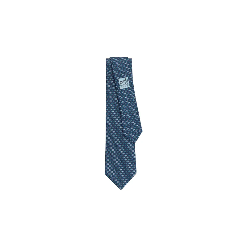 HERMES Ulysse Ties Men Blue-0