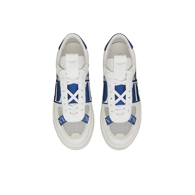 Valentino VL7N Low Top Stylish Skateboarding Shoes Men's White Blue-3