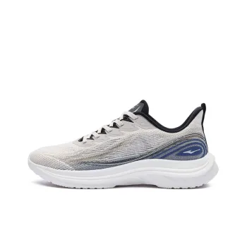Erke Anti Slip And Wear Resistant Breathable Low Top Running Shoes Men's Gray Blue