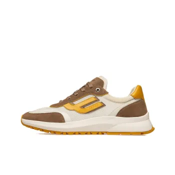 BALLY Demmy Casual Shoes Men Low-Top White/Yellow/Brown
