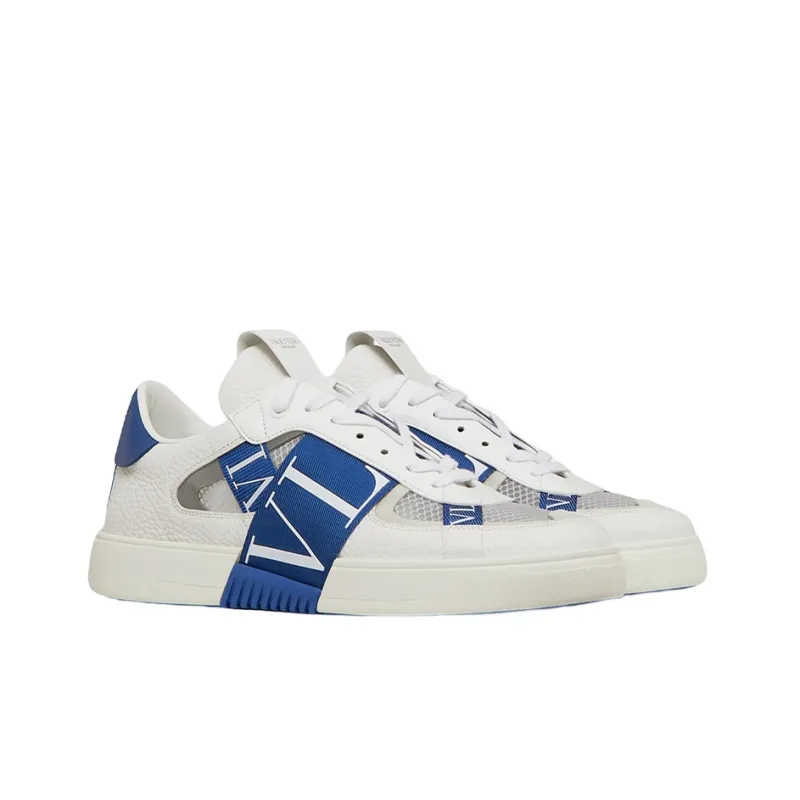 Valentino VL7N Low Top Stylish Skateboarding Shoes Men's White Blue-2