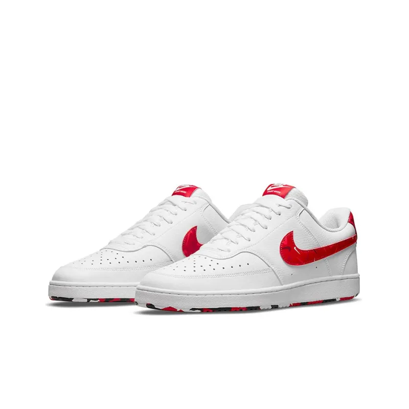 Nike Court Vision Low Swoosh Print Red-2