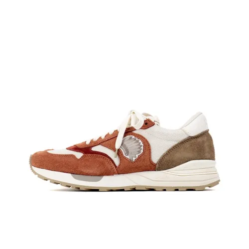 Visvim Roland Jogger Casual Shoes Men Low-Top Red Brown