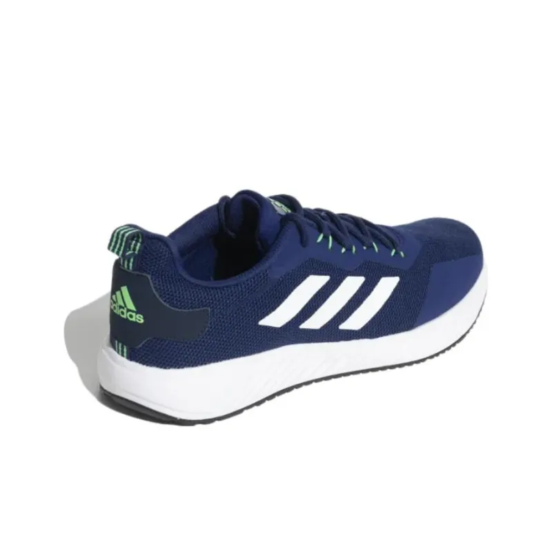 Adidas CORE LINEAR QUICKFLOW Durable Breathable Low-Top Running Shoes Men's Azure Blue-3