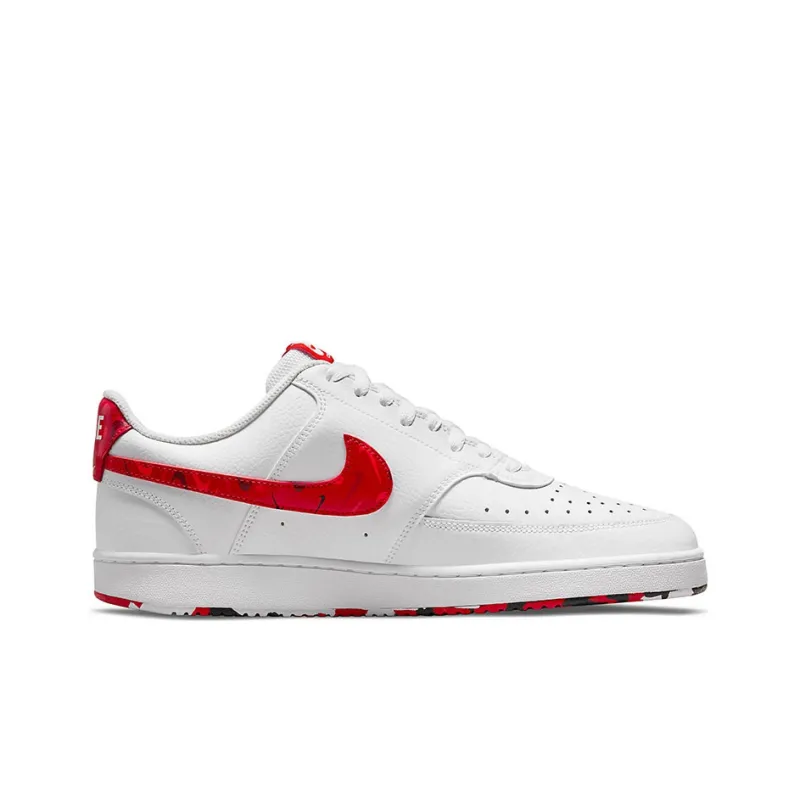 Nike Court Vision Low Swoosh Print Red-1
