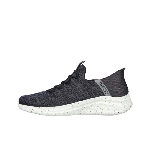Skechers Ultra Flex 3.0 Shock Absorbers Slip Resistant, Abrasion Resistant, Breathable Low Top Casual shoes platform Men's Black