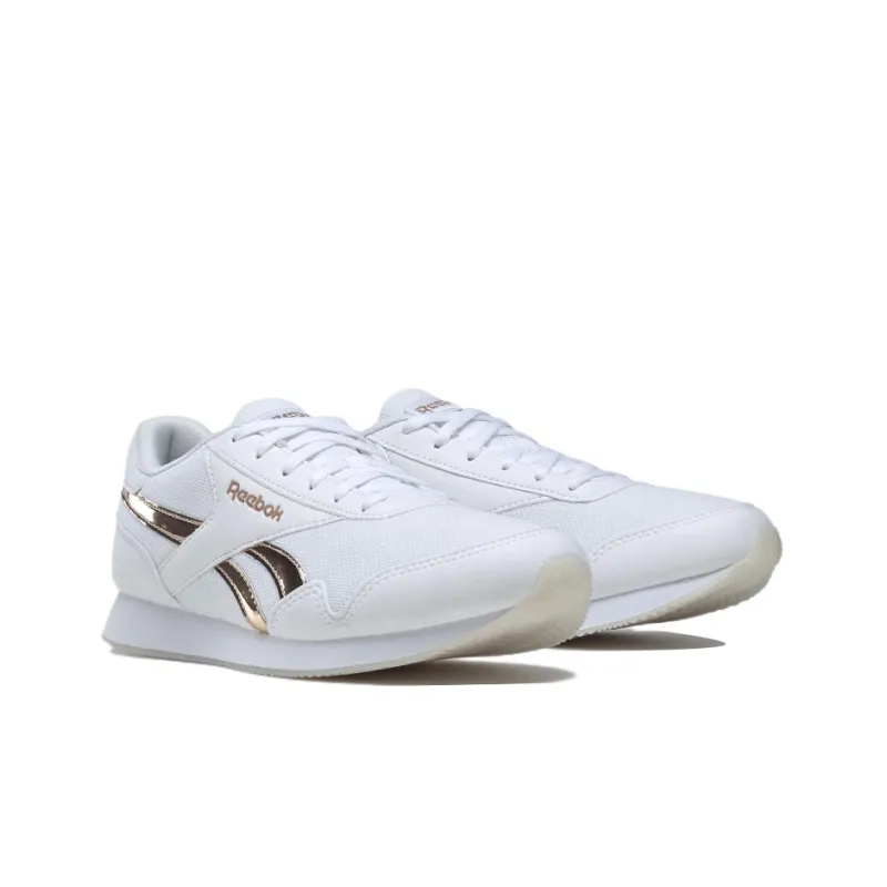 Reebok Classic Jogger 3 Wear-Resistant Low-Top Running Shoes Women's White Gold-2