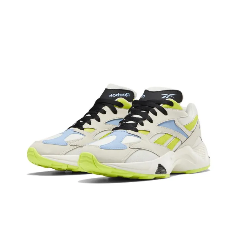 Reebok Aztrek 96 Running Shoes Women's Low-Top Ecru/Green-2