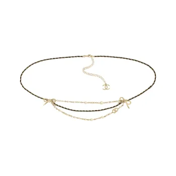 CHANEL Waist Chains Women's Gold/Black