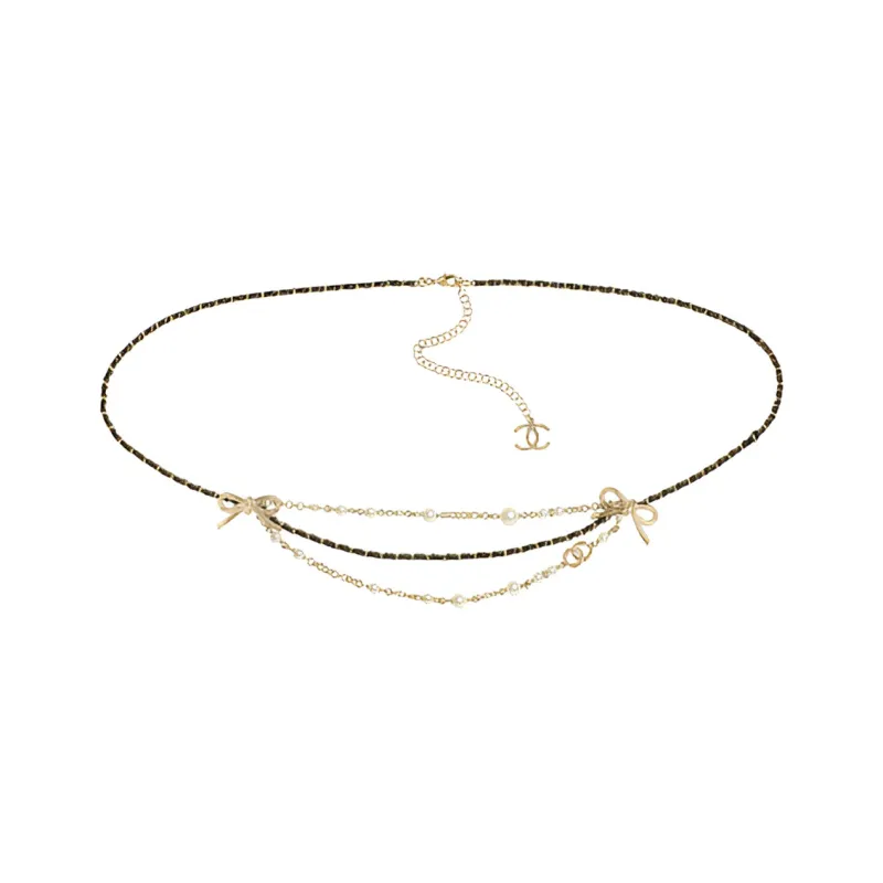 CHANEL Waist Chains Women's Gold/Black-0