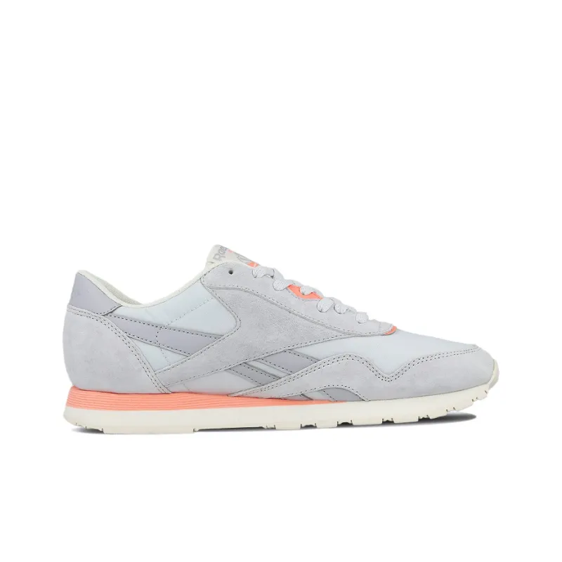 Reebok Classic Nylon Running Shoes Men Low Top Dark Gray-1