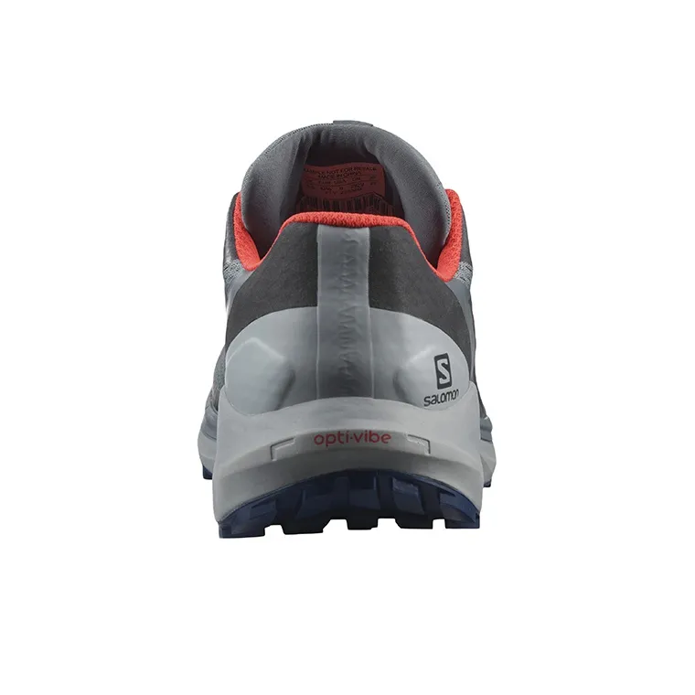SALOMON Sense Ride 4 Abrasion Resistant Breathable Low Top Trail Running Shoes Men's Gray-4