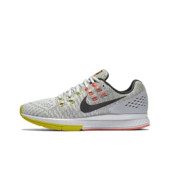 Nike Zoom Structure 19 Cushioning Anti-Slip And Wear-Resistant Low-Top Running Shoes Women's White Gray Orange