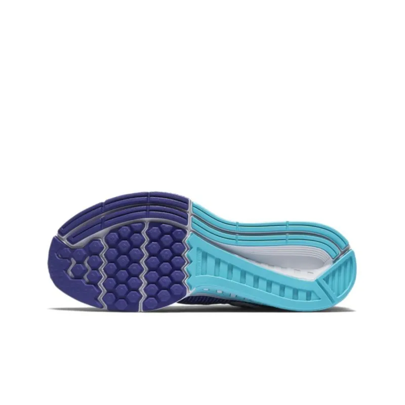 Nike Zoom Structure 19 Cushioning Anti-Slip And Wear-Resistant Low-Top Running Shoes Women's Blue White-4