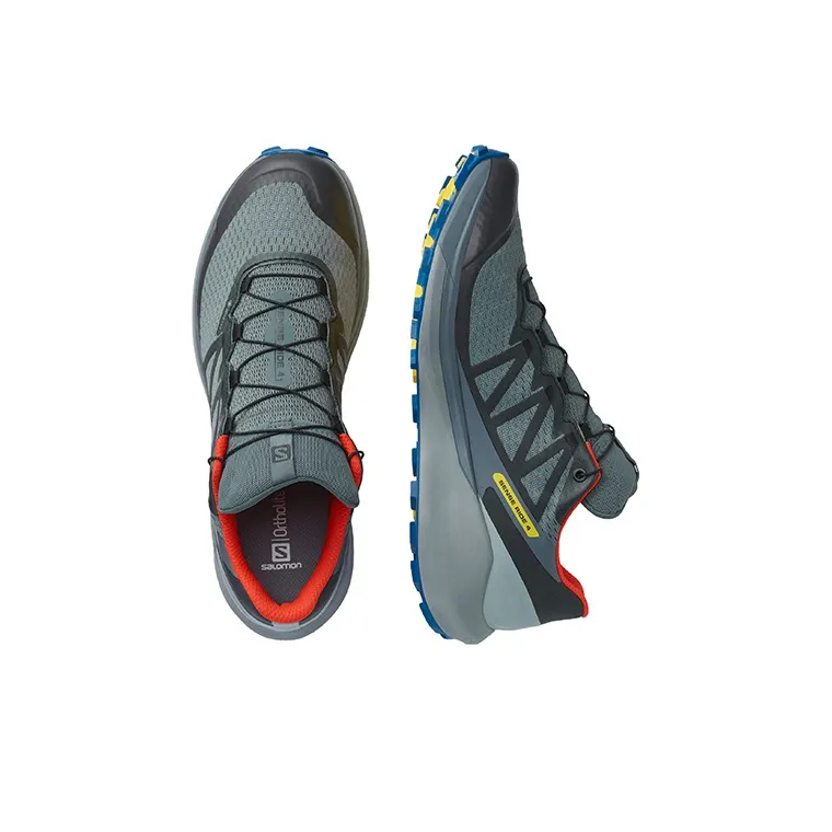 SALOMON Sense Ride 4 Abrasion Resistant Breathable Low Top Trail Running Shoes Men's Gray-3