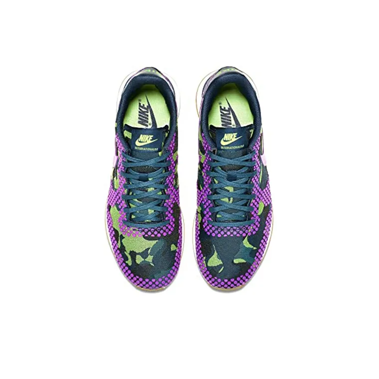 Nike Internationalist Cushioning Anti-Slip And Wear-Resistant Low-Top Casual Shoes GS Green Purple-3